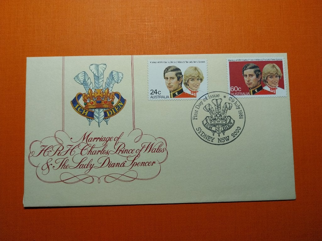 Fdc Charles & Diana 1981, Postzegels en Munten, Verzenden, Gestempeld, Koningshuis