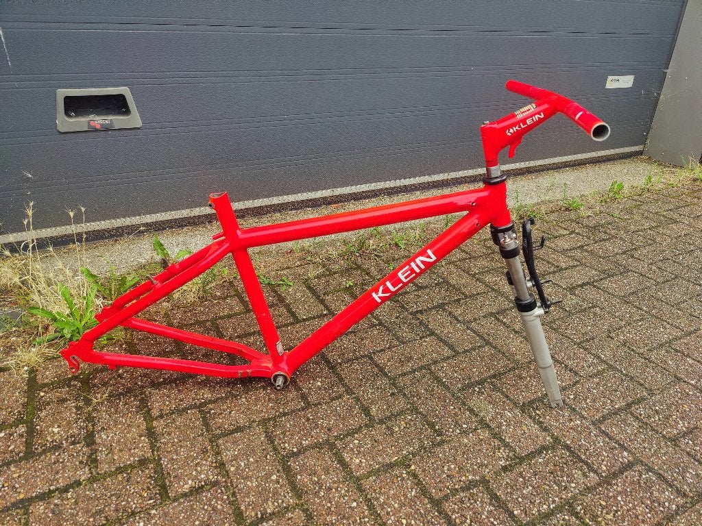 Zeldzame Klein Pinnacle frameset 1989 + Marzocchi Star 1990, Fietsen en Brommers, Frame, Gebruikt, Klein, Ophalen of Verzenden