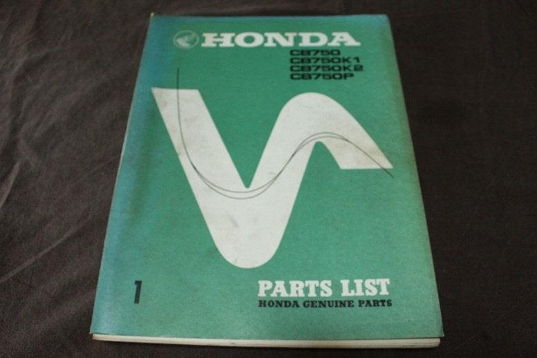 Honda CB750 K1 K2 P 1971 motorcycle parts list CB750 SOHC, Motoren, Ophalen of Verzenden, Honda