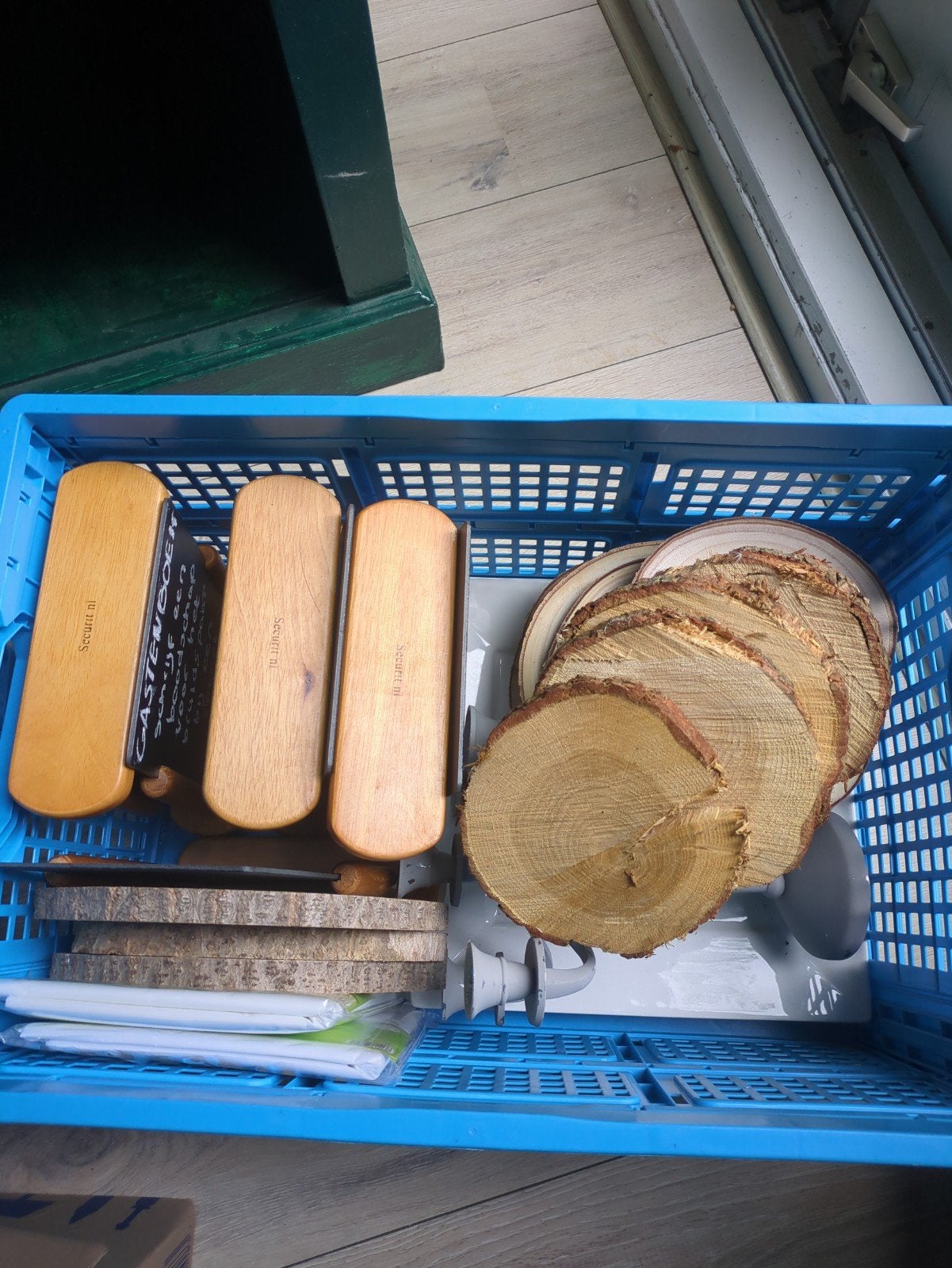 Krijtbordjes & Decoratieve Boom Schijfjes, Ophalen