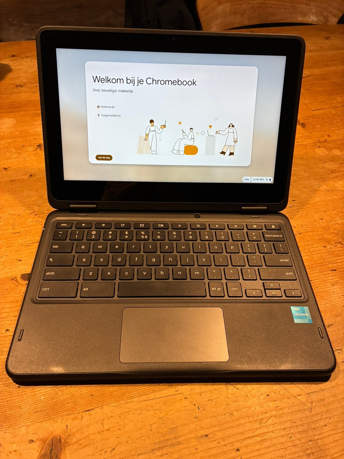 Dell Chromebook 3110 2-in-1 touch, Ophalen, 4 GB of minder, Qwerty, Touchscreen