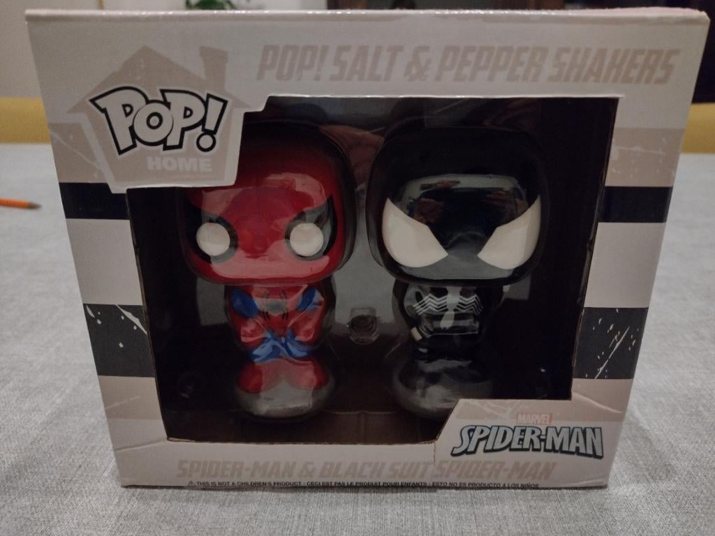 Pop! Spiderman peper- en zoutstel, Huis en Inrichting, Keuken | Keukenbenodigdheden, Overige typen, Ophalen of Verzenden, Nieuw