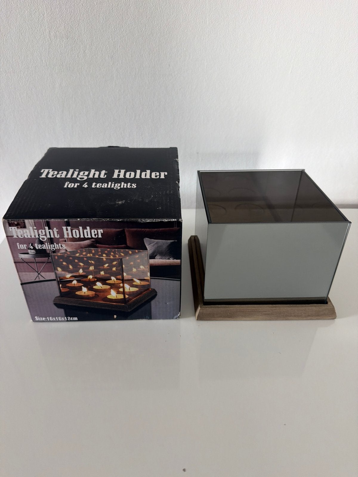 Tealight Houder voor 4 theelichtjes - Nieuw in doos, Huis en Inrichting, Woonaccessoires | Kandelaars en Kaarsen, Ophalen, Overige materialen