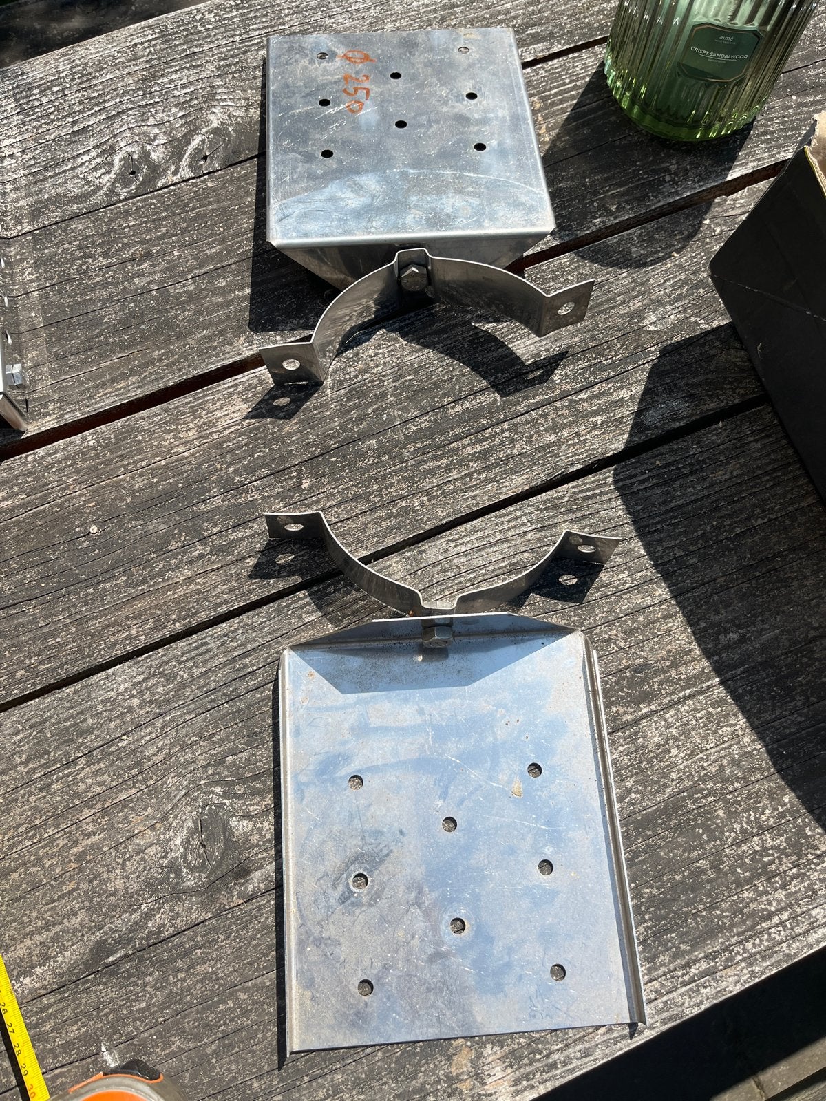 Metalen Bevestigingsbeugels en Platen, Doe-het-zelf en Verbouw, Metalen, Ophalen of Verzenden, Gebruikt
