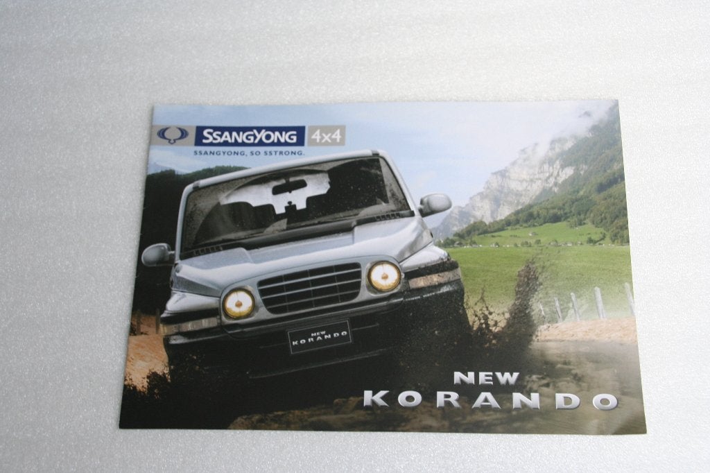 Folder SsangYong New Korando (20), Ophalen of Verzenden, Nieuw, Overige merken