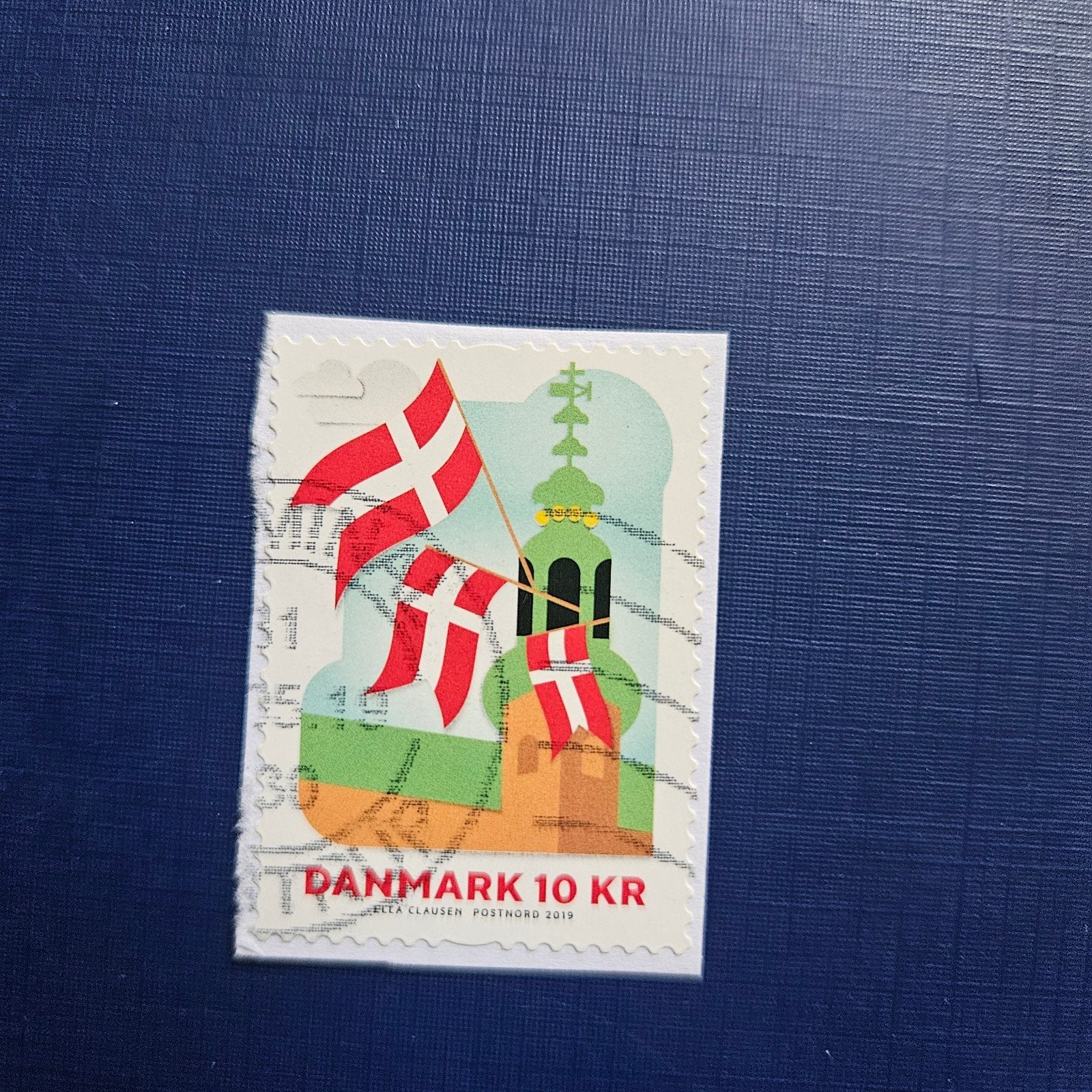 Denemarken nr 1963 op papier, Ophalen of Verzenden, Denemarken, Gestempeld