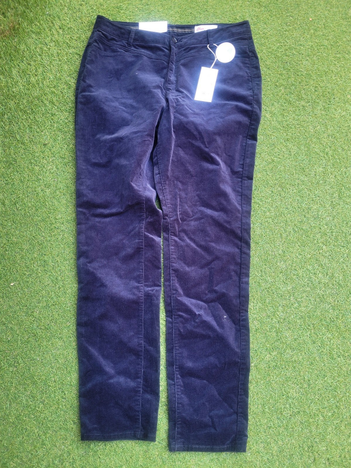 S.Oliver Chino Corduroy Broek - Nieuw met kaartjes, Blauw, Maat 42/44 (L), Nieuw, Ophalen of Verzenden