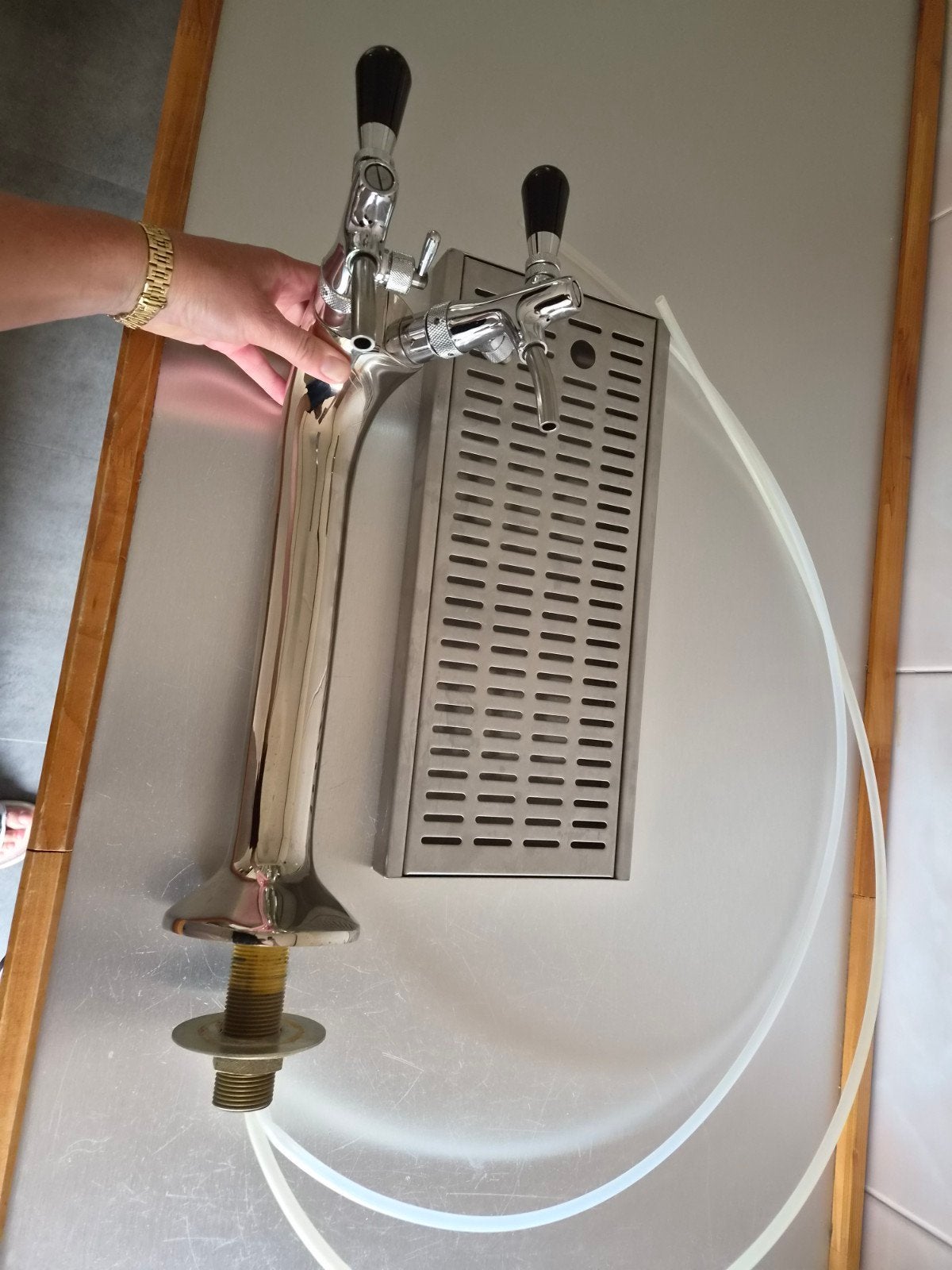 Cornelius Bier Tapkraan met 2 Taps en Lekbak, Ophalen of Verzenden, Zo goed als nieuw, Overige merken