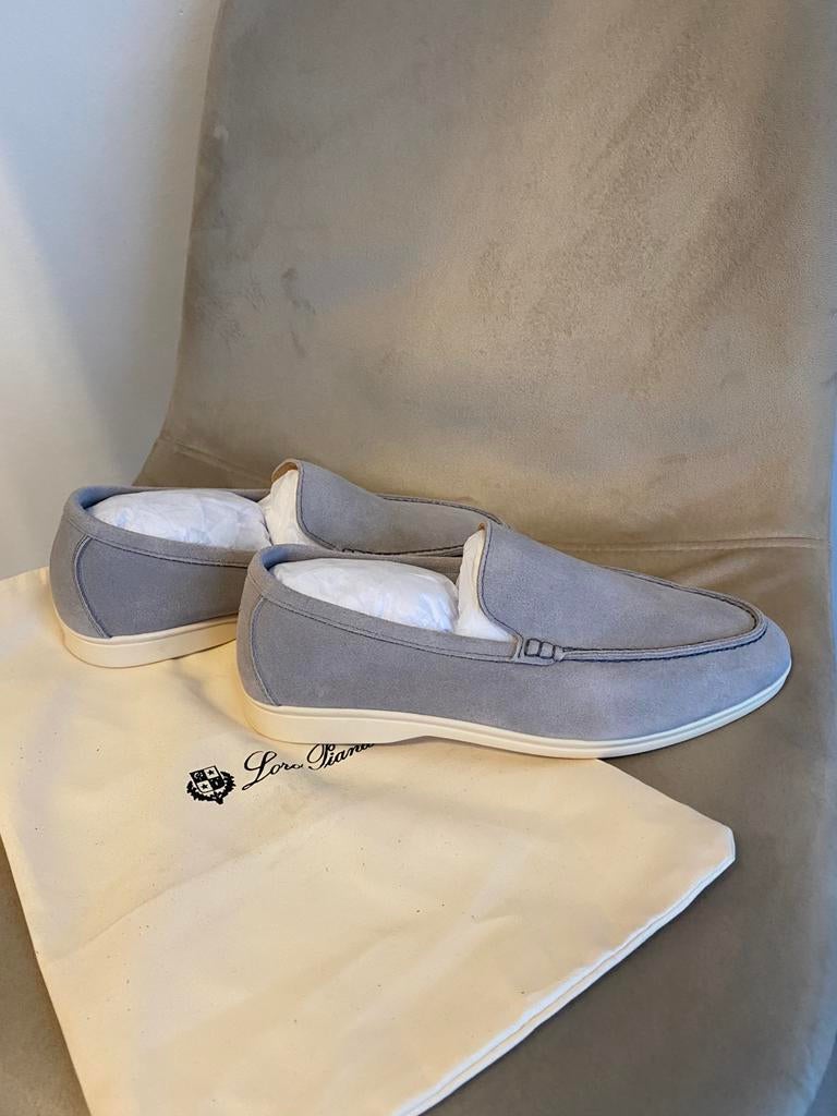 Loro Piana summer walk lichtgrijs, Ophalen of Verzenden, Nieuw, Loafers