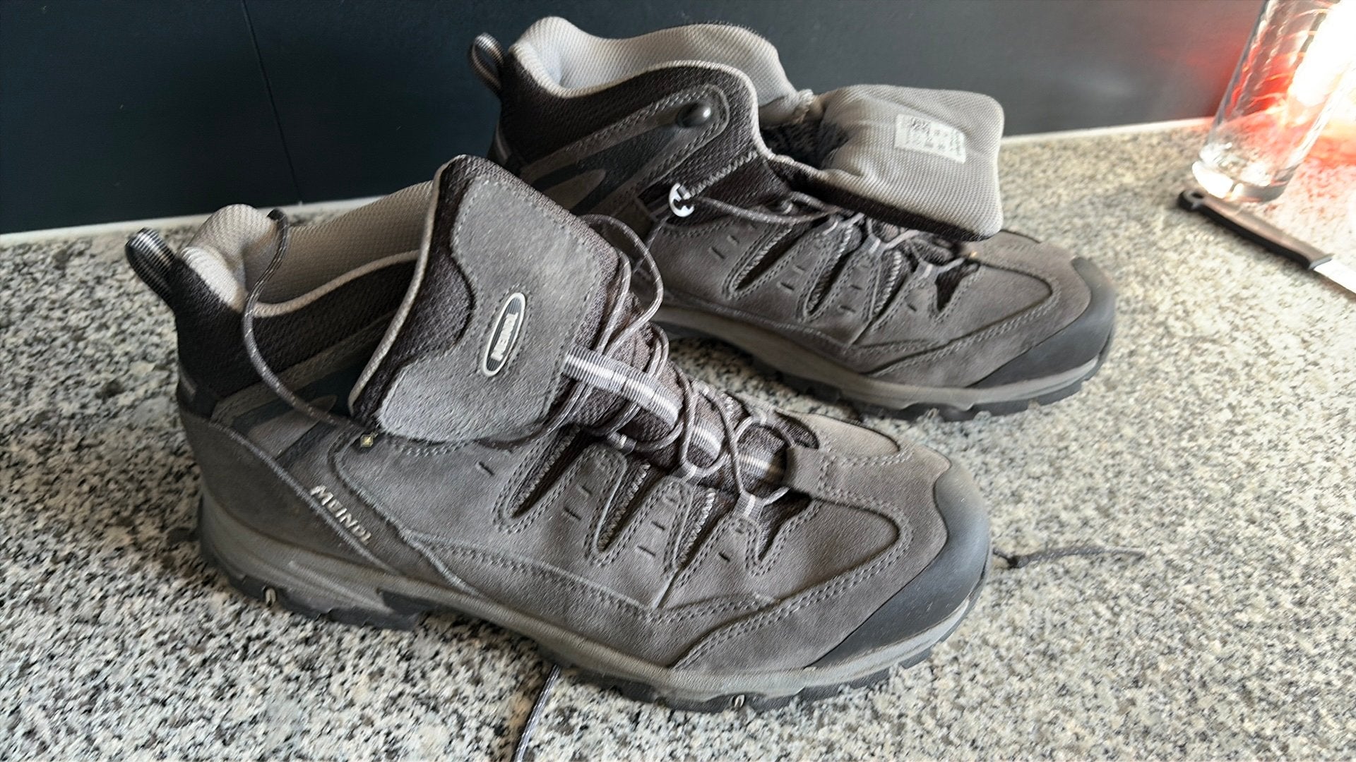 Twee keer gedragen Meindl wandelschoenen, Kleding | Heren, Ophalen, Bruin, Zo goed als nieuw, Wandelschoenen of Bergschoenen