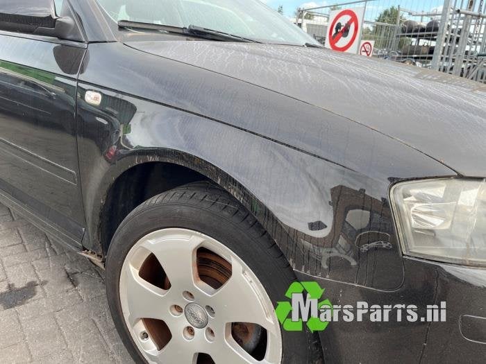 Scherm rechts-voor van een Audi A3 (LY9B), Gebruikt, -, -, -