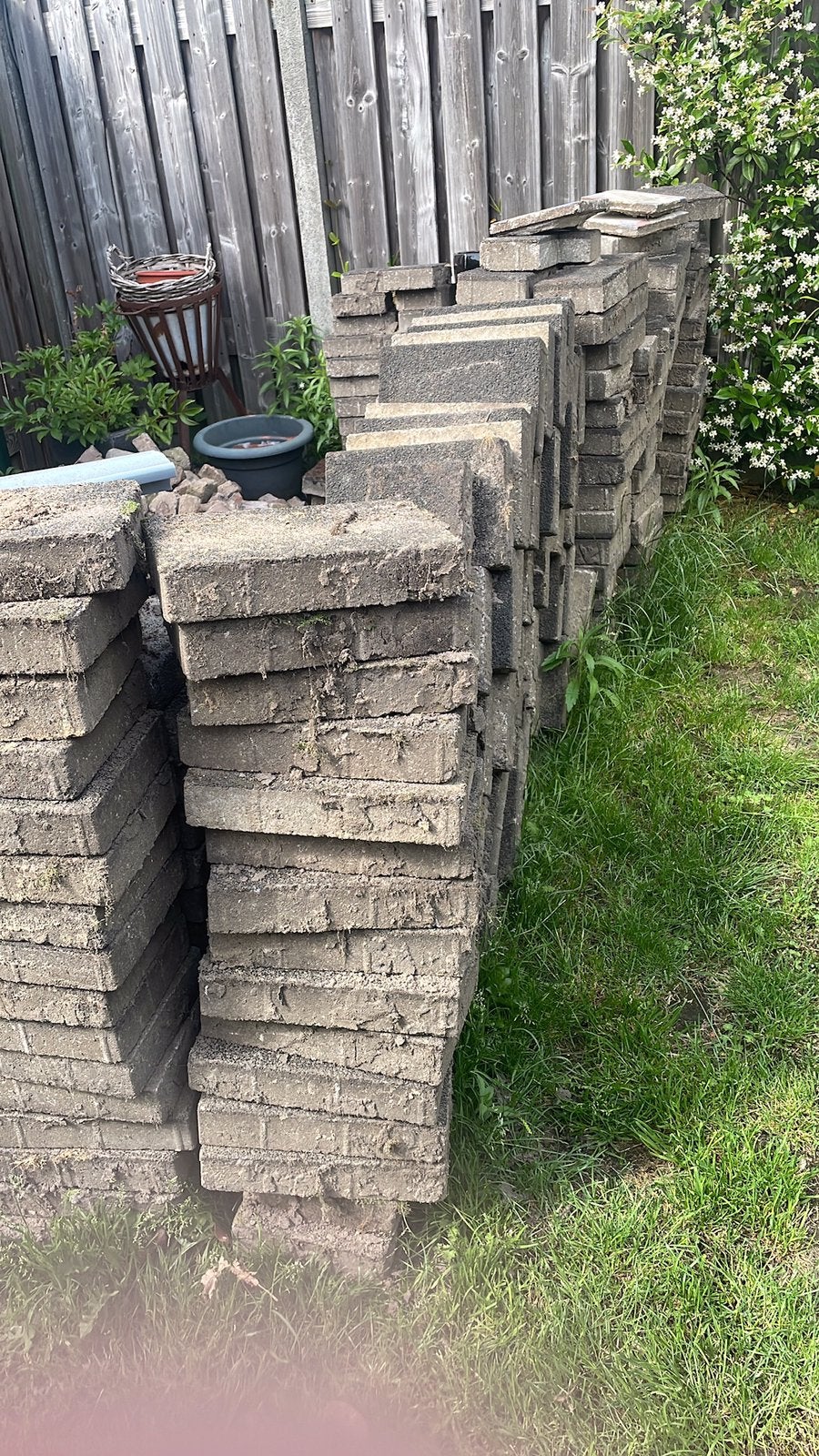 Stoep tegels, Tuin en Terras, Ophalen, Gebruikt, 5 tot 10 m², Beton