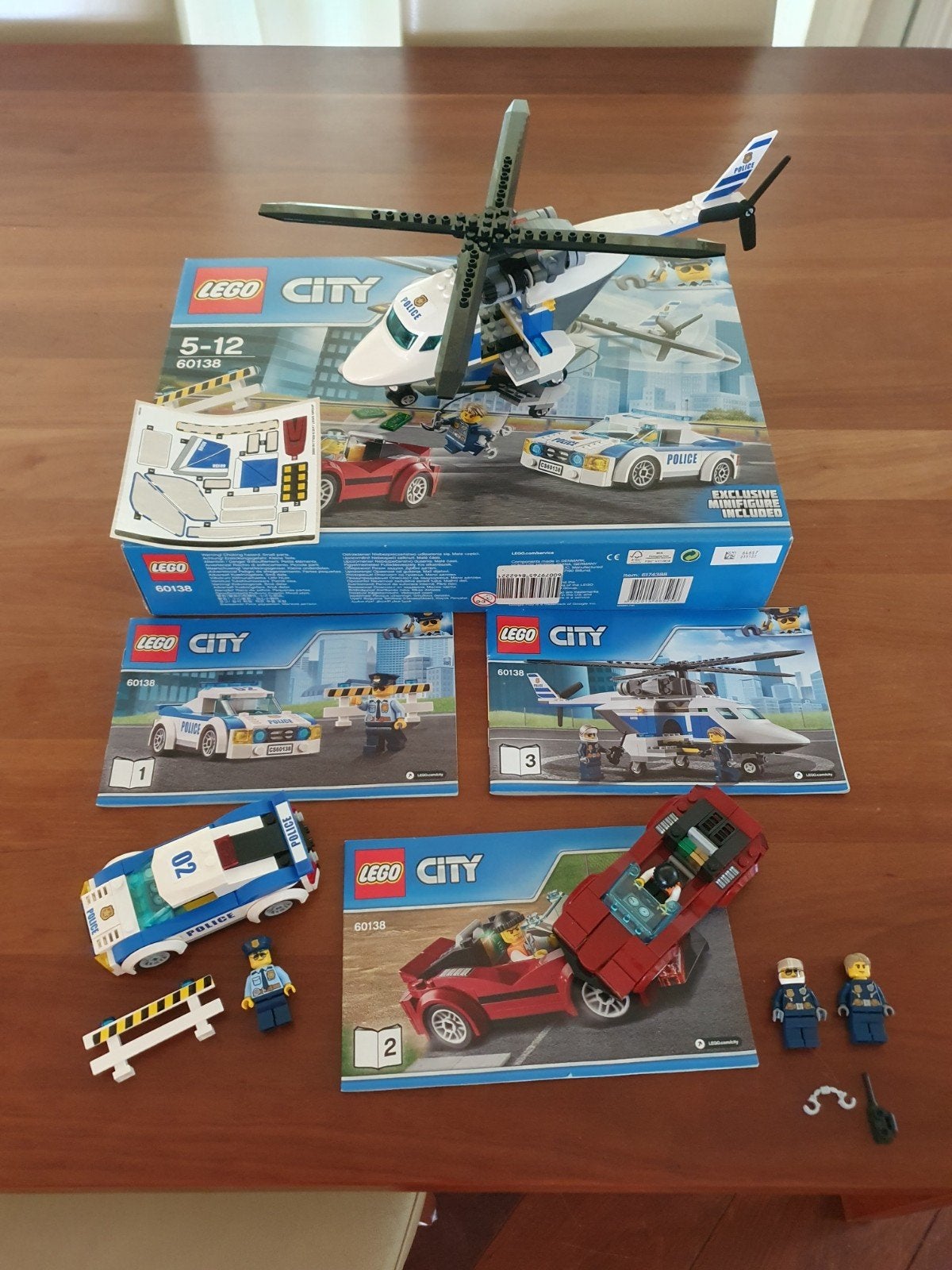 Lego City 60138 High-speed Chase met doos en instructies, Lego, Ophalen of Verzenden, City, Gebruikt
