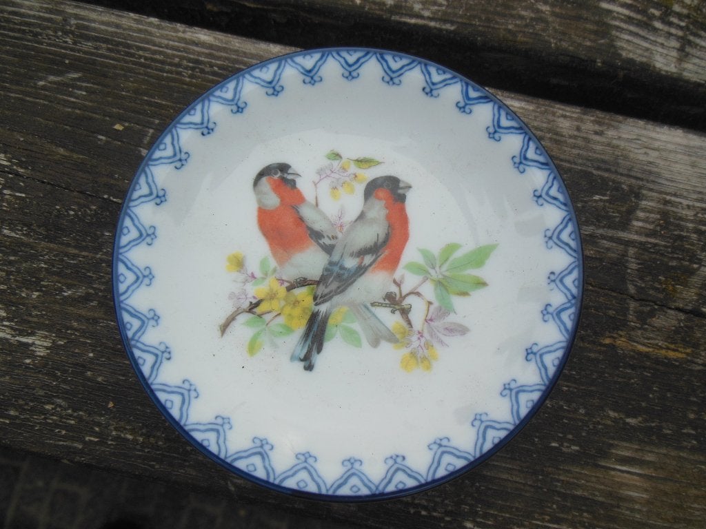 servies klein schoteltje met vogeltjes verzamel decoratie, Ophalen of Verzenden