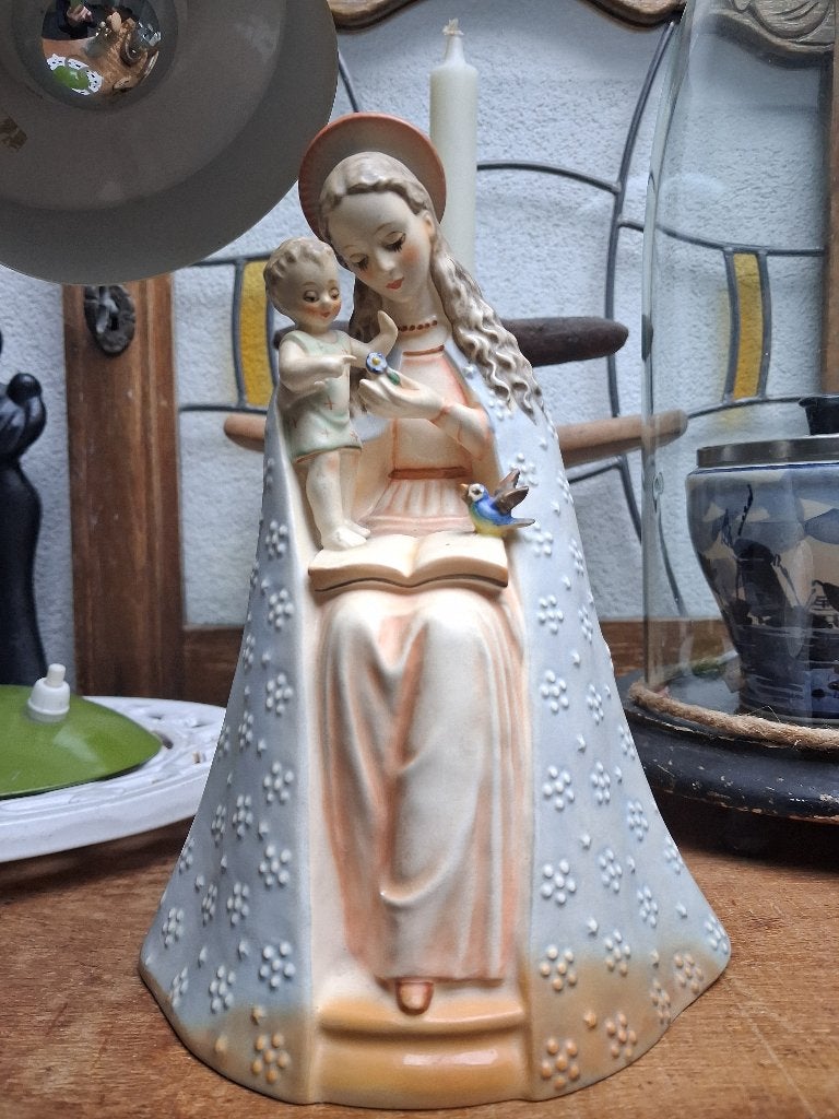 oma's brocante porseleinen hummel maria beeld / 20 cm hoog, Ophalen, Gebruikt, Hummel