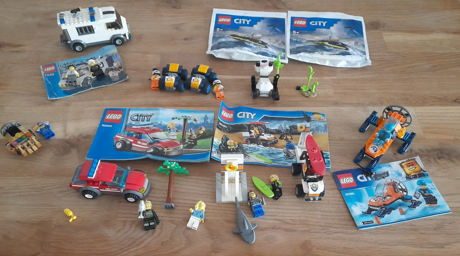 Diverse LEGO City sets met instructieboekjes, Ophalen of Verzenden, Gebruikt, Overige merken