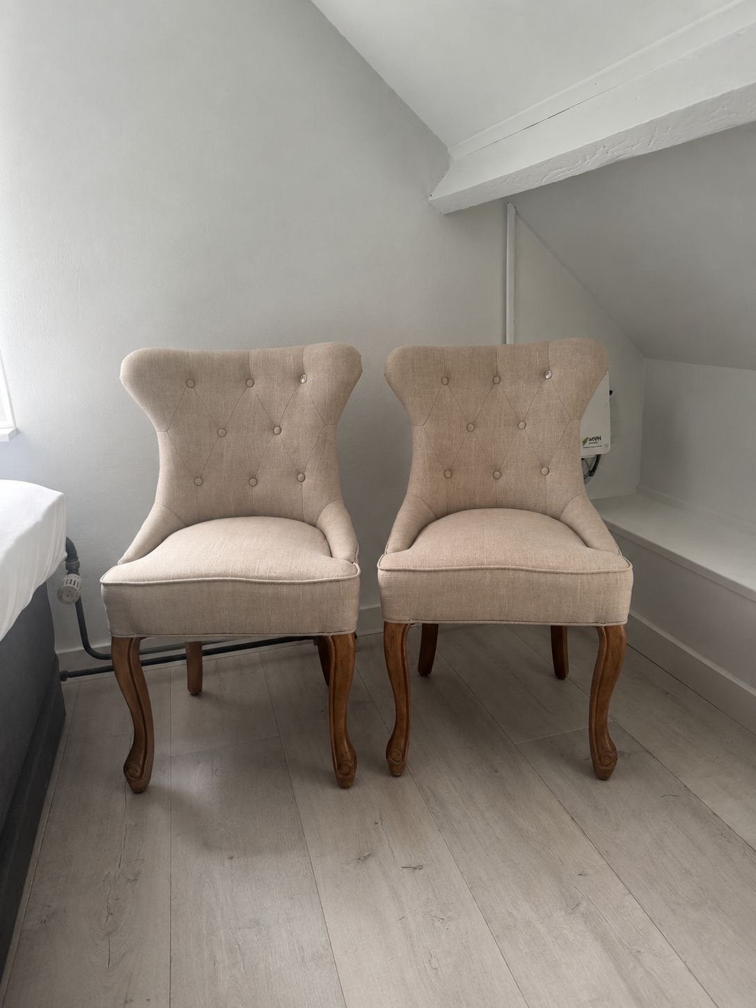 2x Riviera Maison George Dining Chair Glossy Eetkamerstoelen, Ophalen, Twee, Overige kleuren, Zo goed als nieuw
