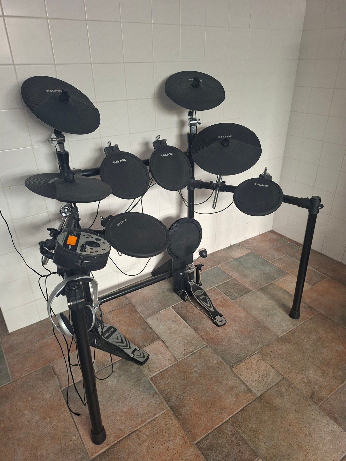 NUX DM-5 Elektronisch Drumstel met Sennheiser Koptelefoon, Ophalen, Overige merken, Elektronisch