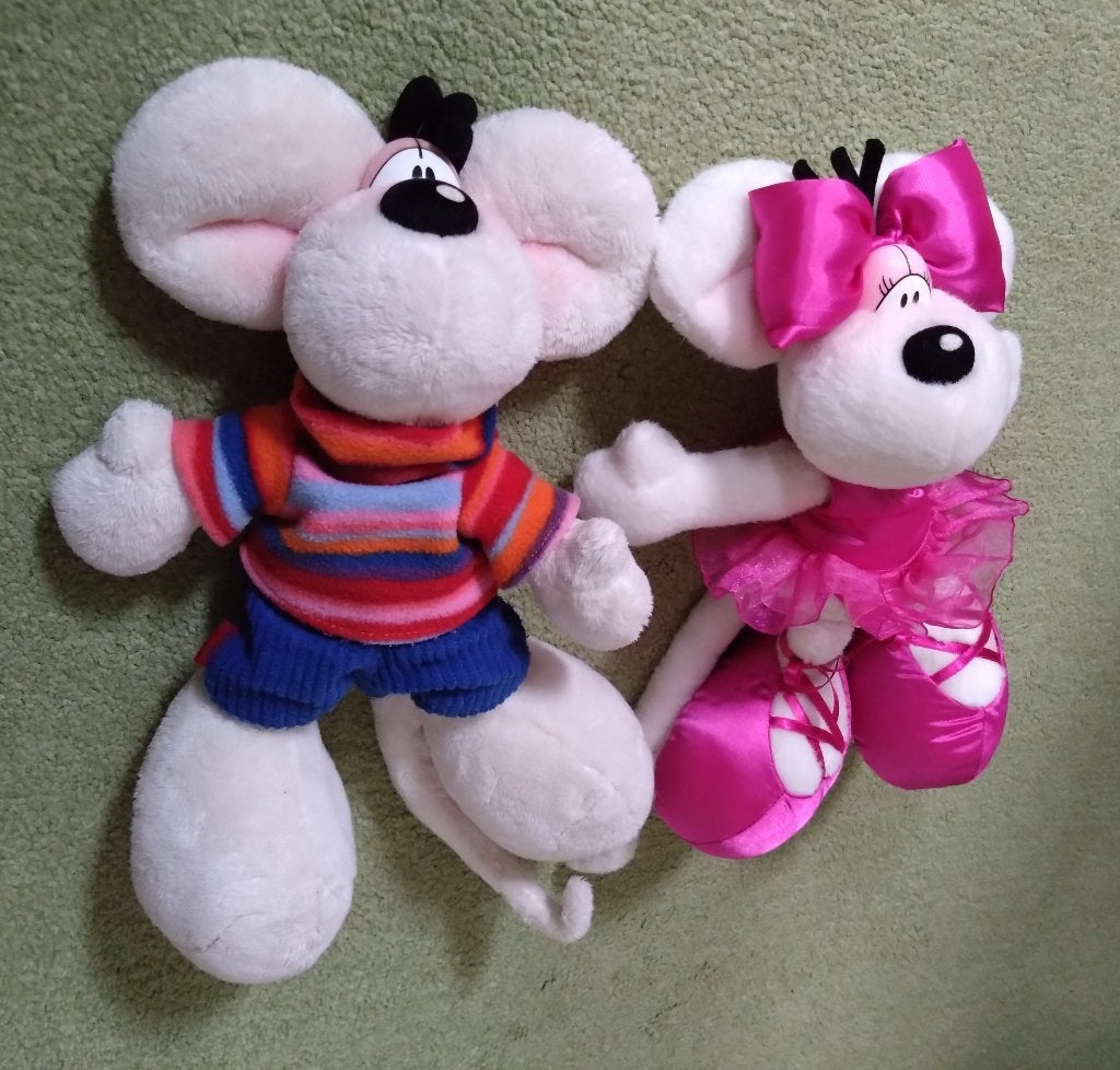Originele Diddl knuffel Diddl, Muis, Overige merken, Overige karakters, Met kleding of accessoire