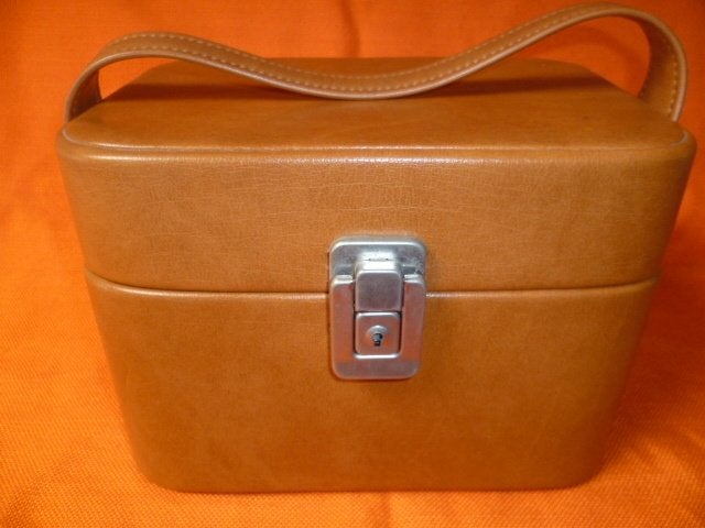 Beautycases, Ophalen, Zo goed als nieuw, Bruin, Met spiegeltje(s)