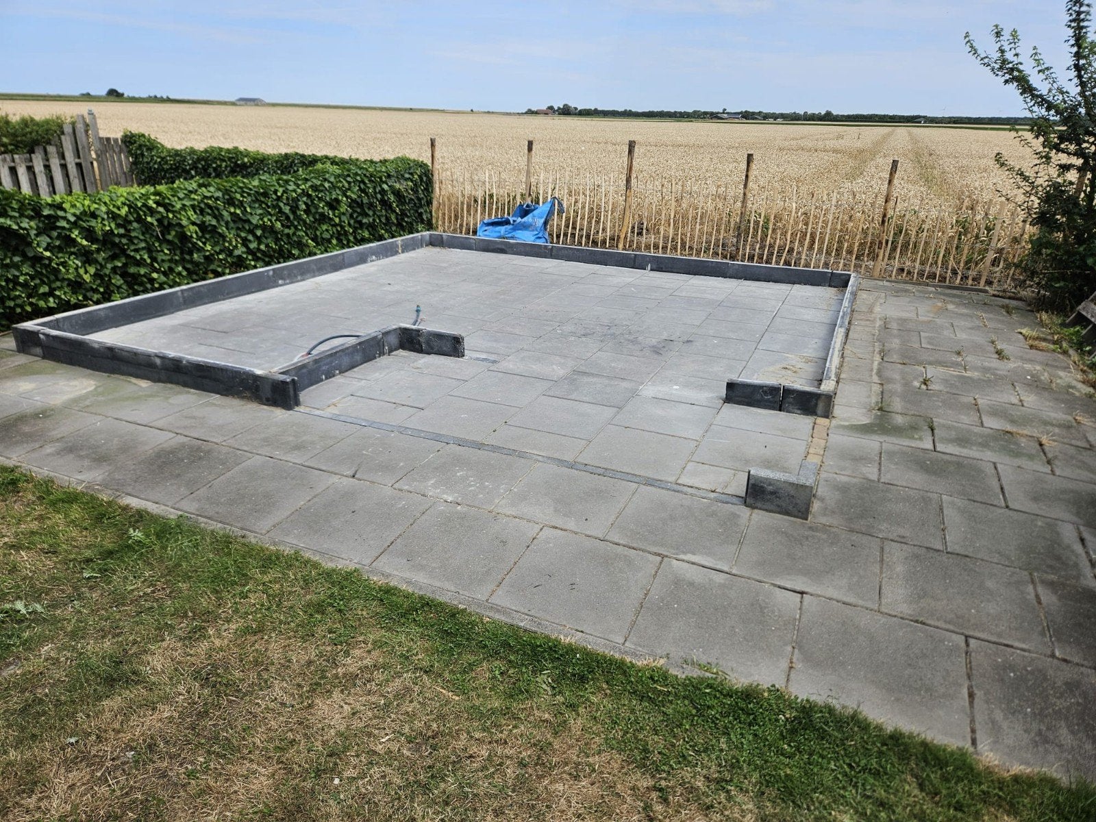 100 tegels 50x50, Tuin en Terras, Tegels en Klinkers, Gebruikt, Terrastegels, Beton, Ophalen