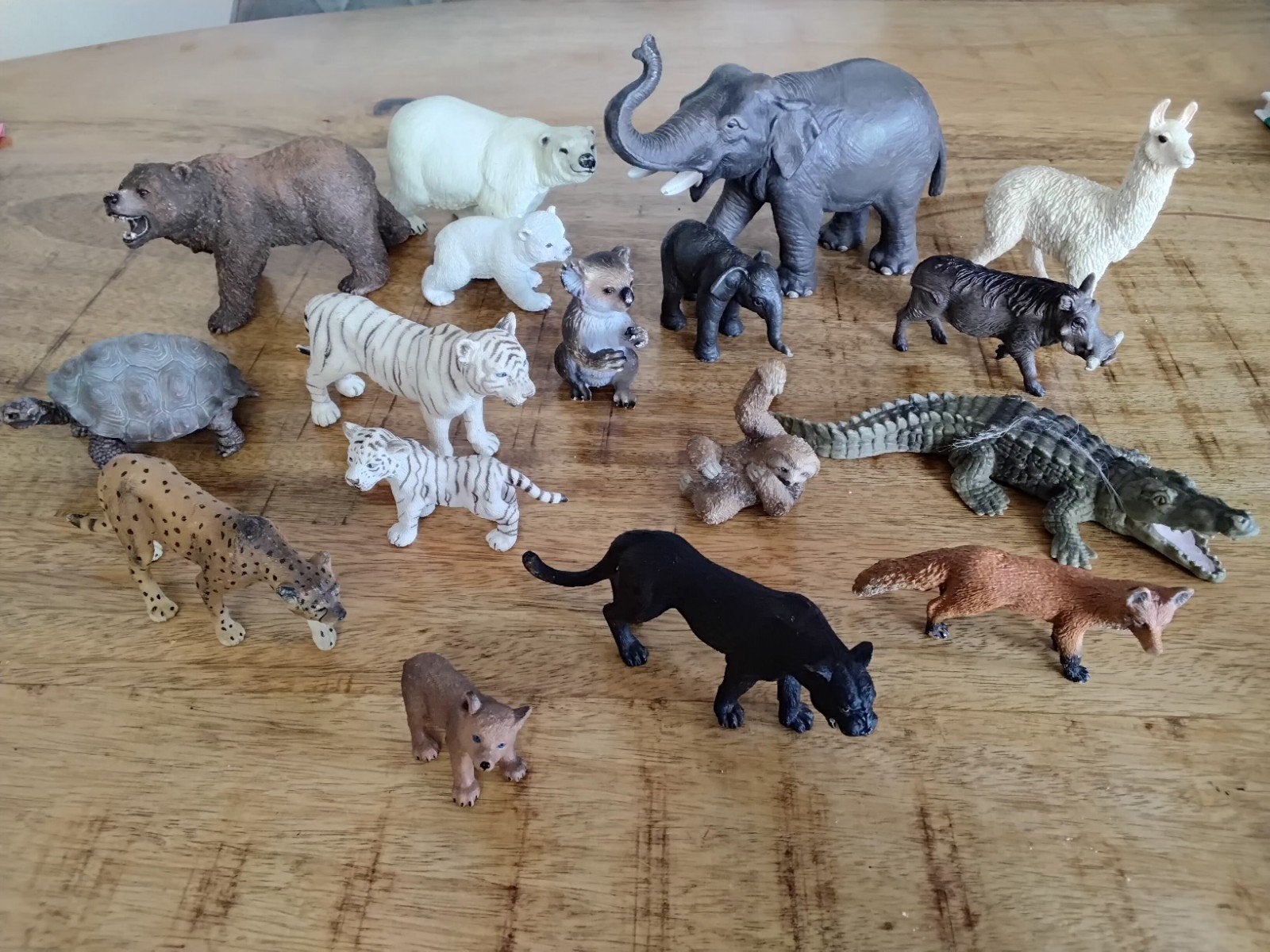 Schleich dierenverzameling, 17stuks, Verzamelen, Dierenverzamelingen, Ophalen of Verzenden, Zo goed als nieuw, Paard, Beeldje of Figuurtje