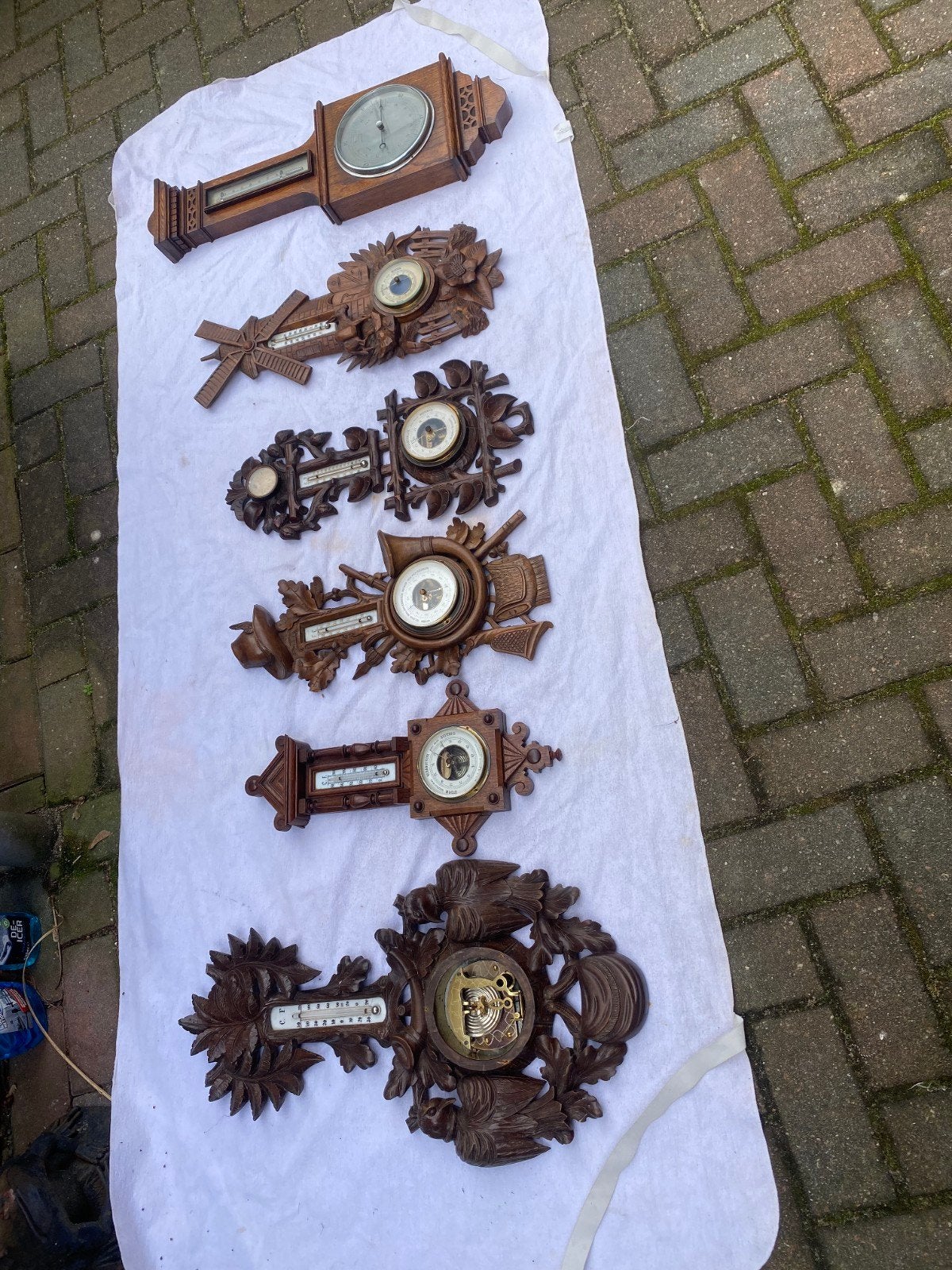 6 barometers, Ophalen of Verzenden