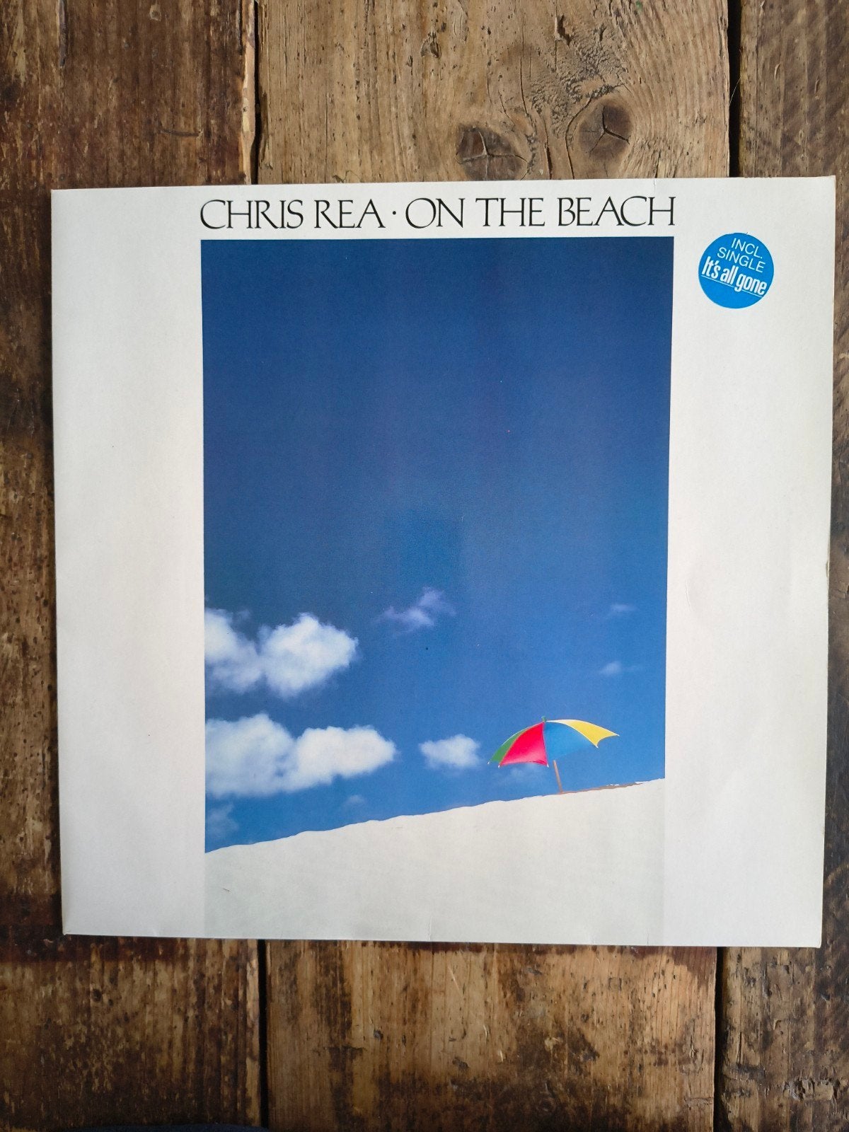 Chris Rea. LP. On the Beach. Amper gedraaid, LP, Pop, Ophalen of Verzenden, Zo goed als nieuw