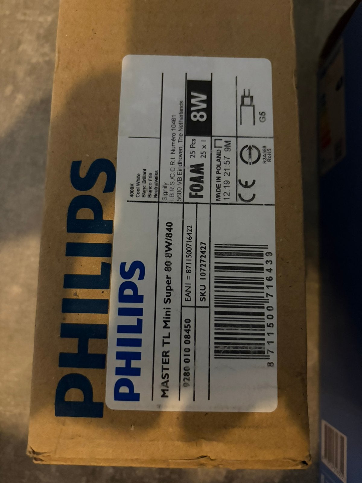 25x Philips MASTER TL Mini Super 80 8W/840 G5 – Nieuw, Ophalen of Verzenden, Zo goed als nieuw, Minder dan 50 watt