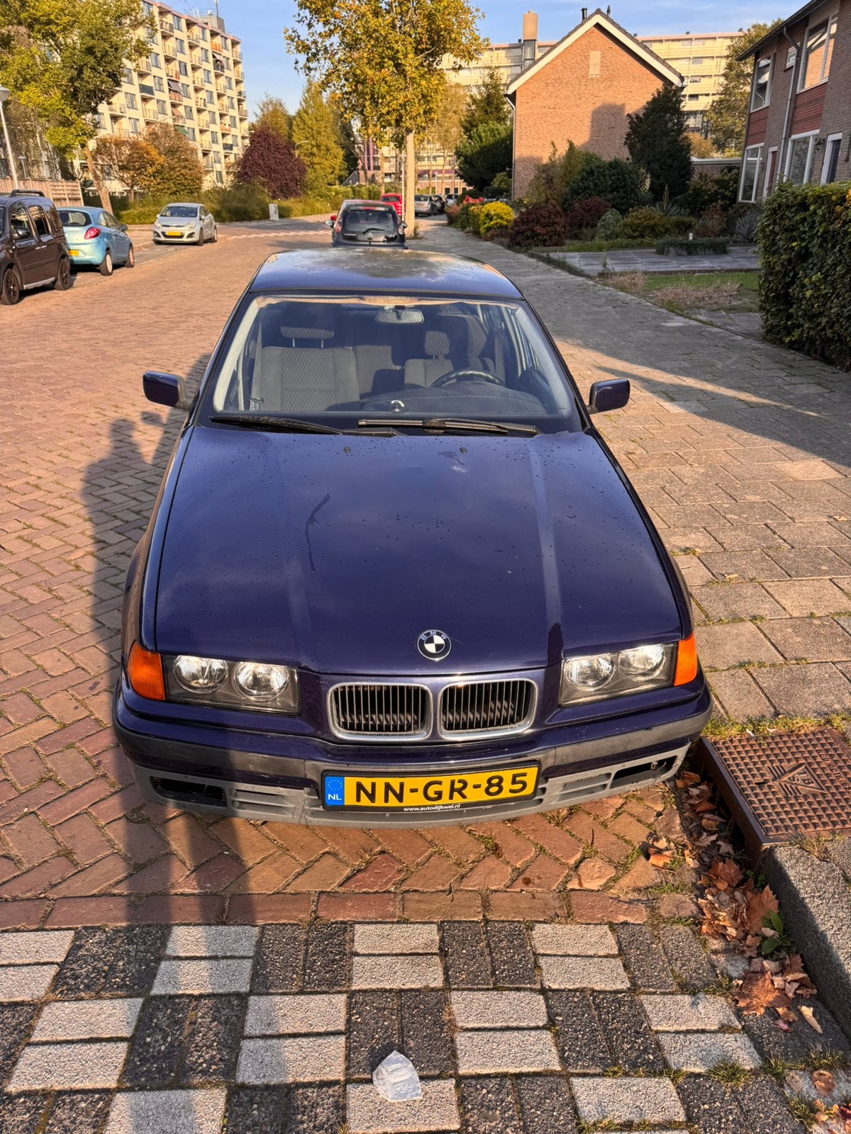 BMW 3-Serie 1.8 I 318 E2 1996 Blauw, Auto's, Zwart, 4 cilinders, Blauw, 1796 cc