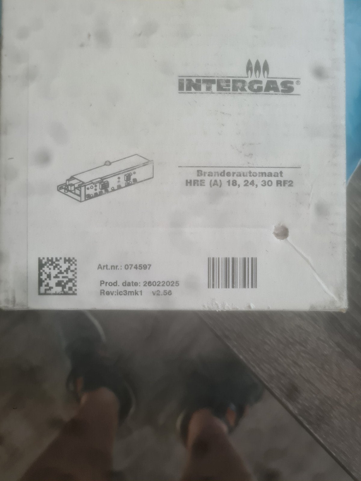 Intergas branderautomaat ic.3 nieuw, Minder dan 30 cm, Cv-ketel of Combi-ketel, Nieuw, Minder dan 60 cm