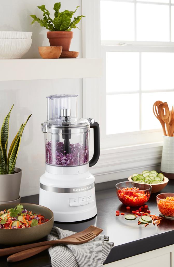 Mooie Kitchenaid keukenmachine, wit, 3.1 liter., Ophalen of Verzenden, Zo goed als nieuw