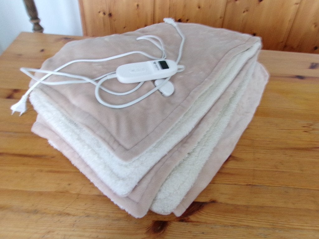 Elektrische deken - Beige, Gebruikt, Eenpersoons, Beige, Overige typen