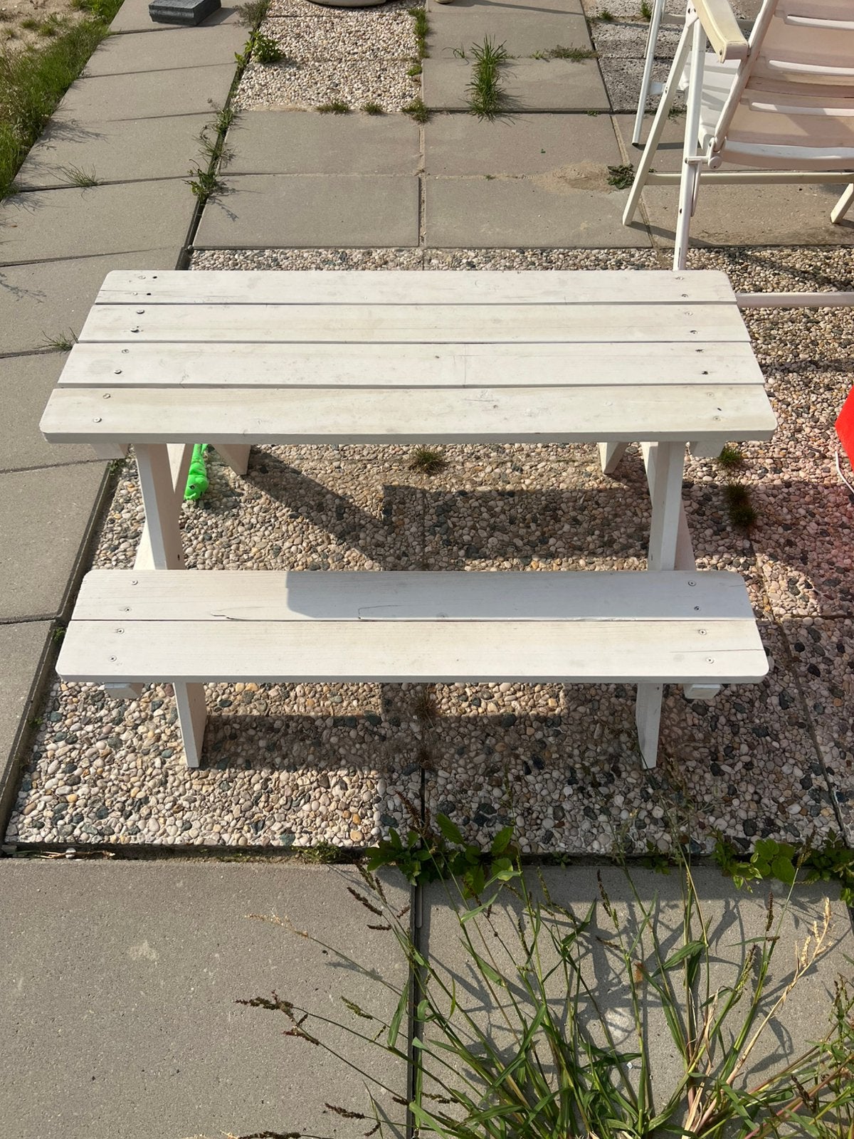 Picknick tafel kids, Ophalen, Zo goed als nieuw, Rechthoekig, Hout