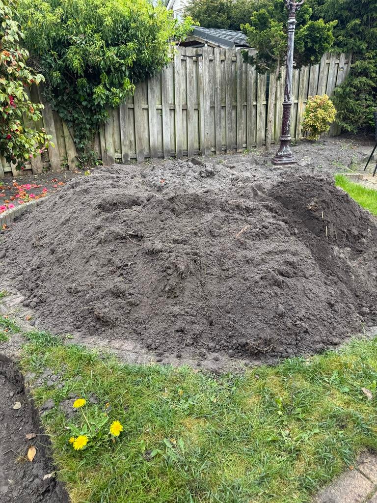 Zwart zand gratis op te halen! Met aanhanger te bereiken., Ophalen of Verzenden, Tuinaarde