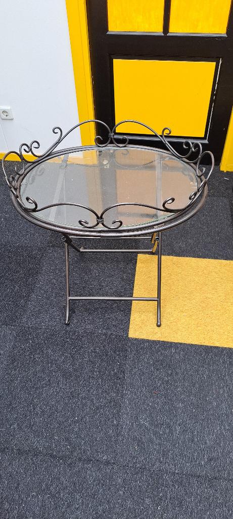 Leuk tafeltje, Huis en Inrichting, Tafels | Eettafels, Ophalen, Gebruikt, 50 tot 100 cm, Tot twee personen