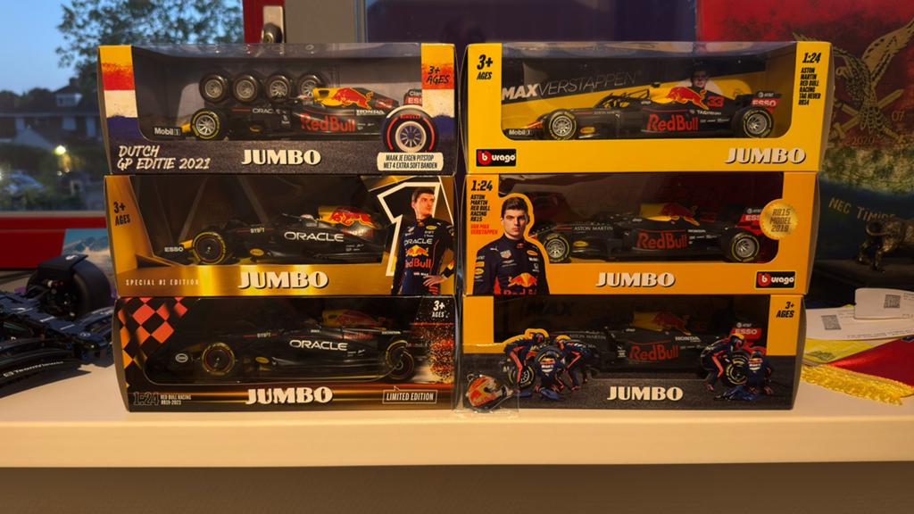 Max Verstappen Red Bull Racing F1 Modelauto's (Jumbo), Overige merken, Auto, 1:32 tot 1:50, Nieuw