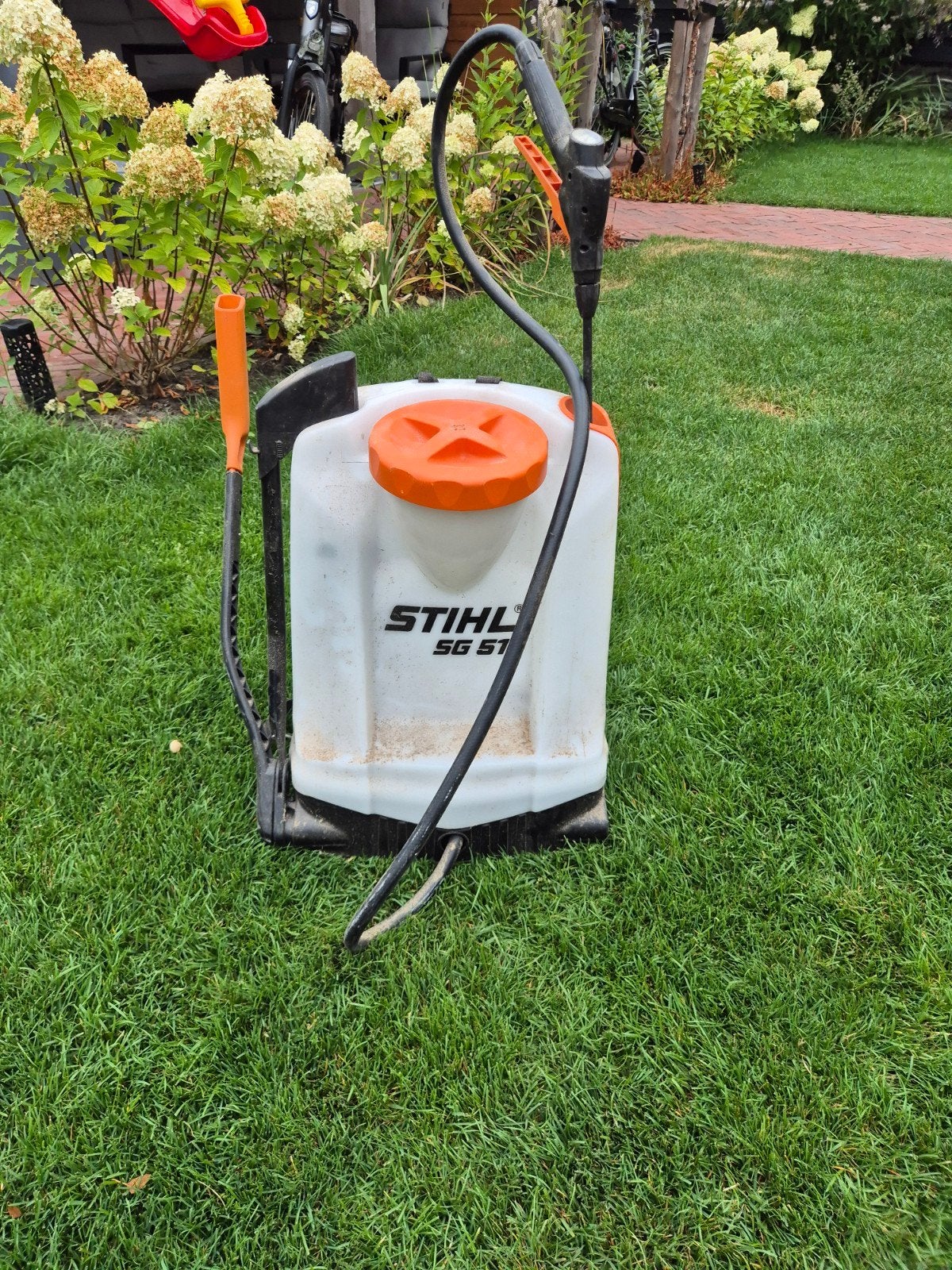 stihl rugspuit, Tuin en Terras, Ophalen, Gebruikt, Onkruidbestrijding