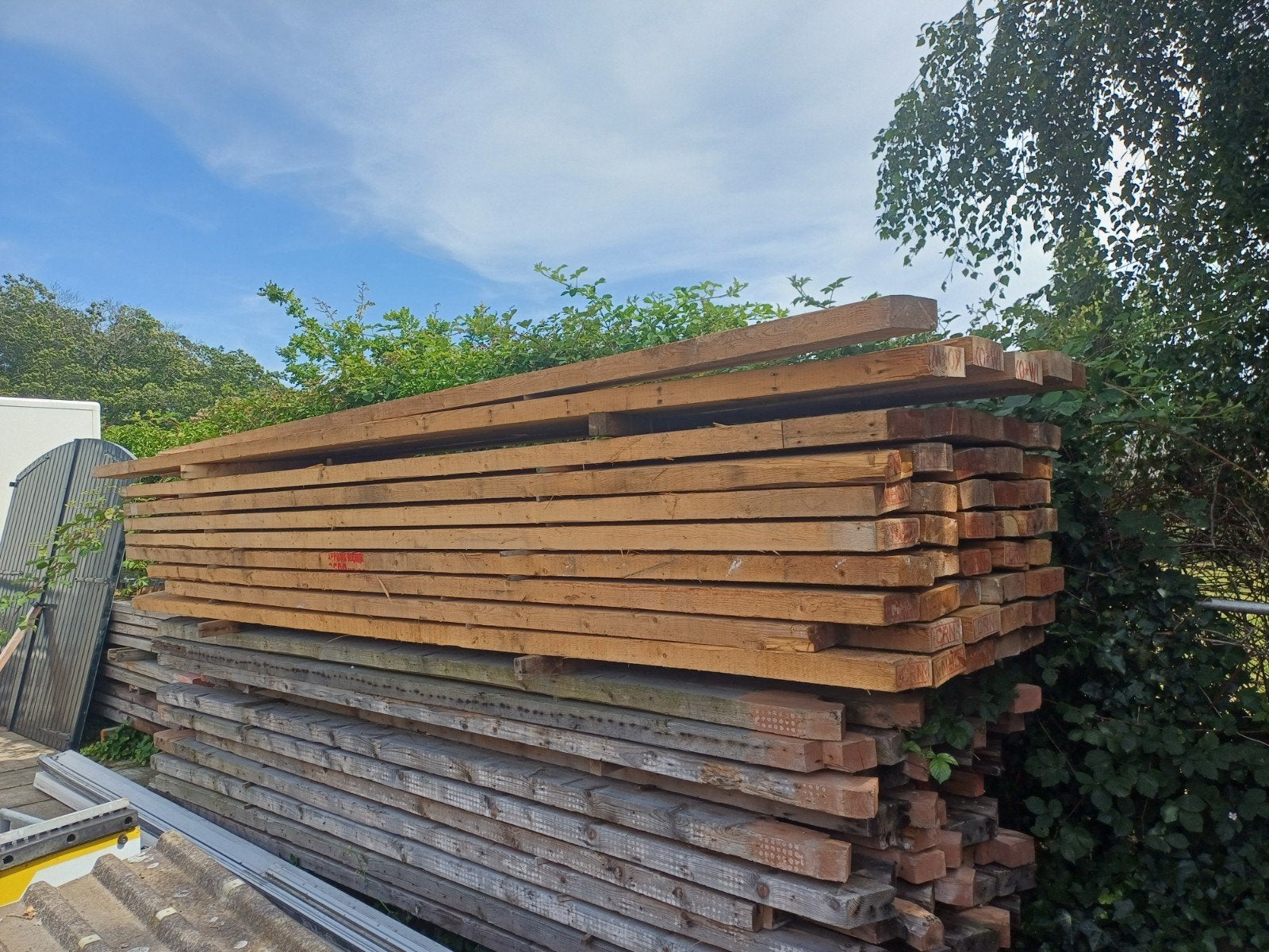 Balkhout 5 meter lang, Ophalen, 250 cm of meer, Planken