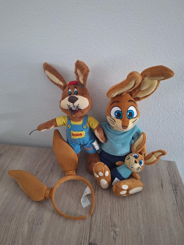 Koos Konijn knuffels en oren, Ophalen, Konijn