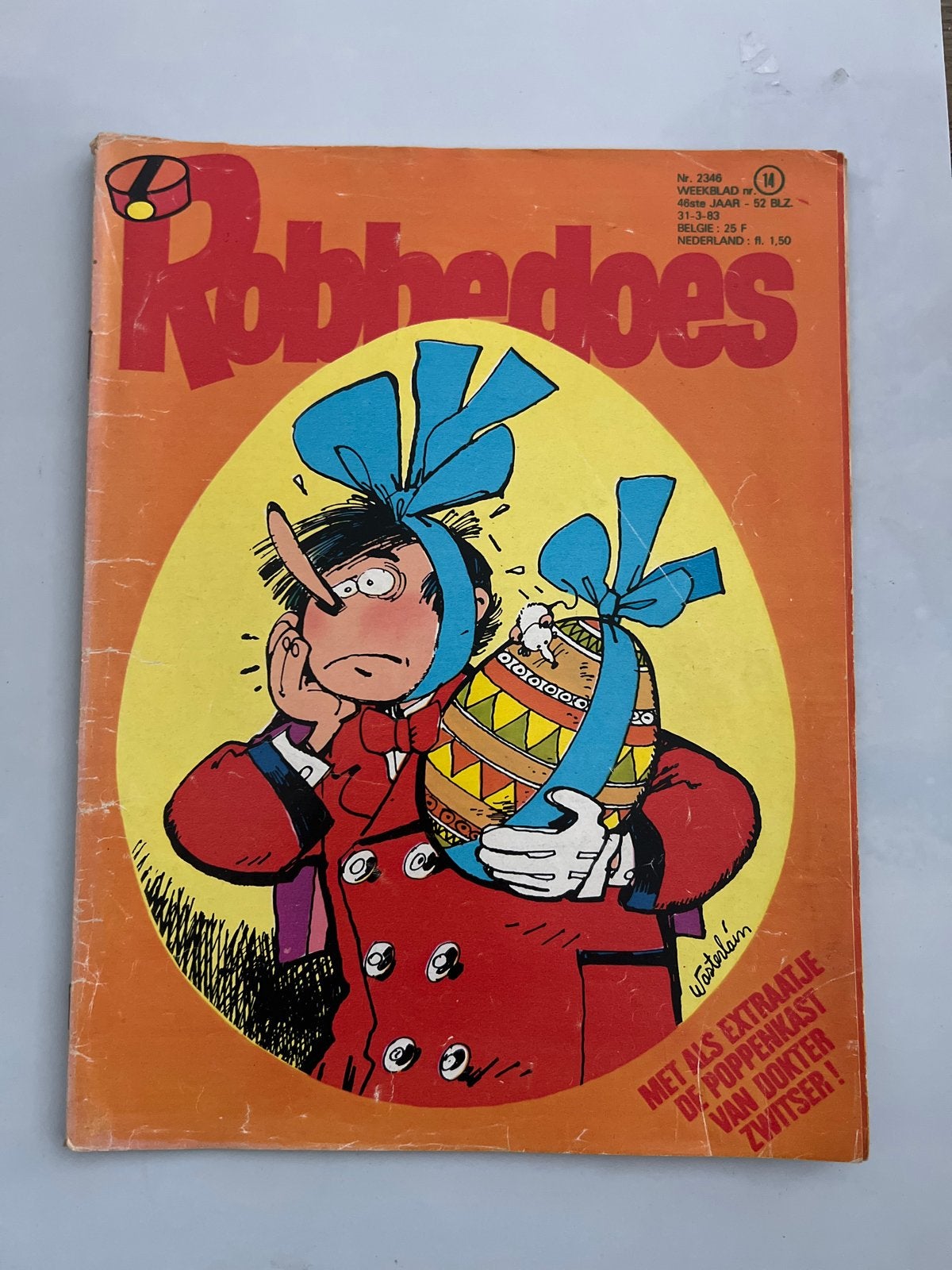 Robbedoes Weekblad nr. 2346 - 31-3-83, Eén stripboek, Ophalen, Gelezen