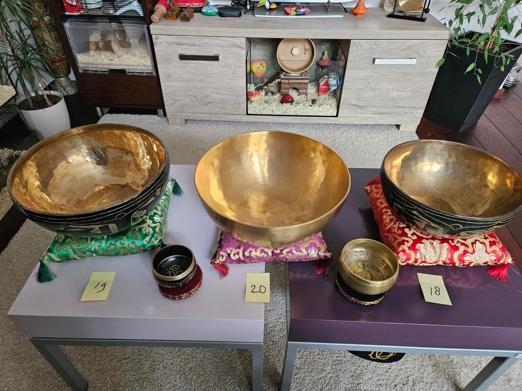 Handmade klankschalen met of zonder gravering (nieuw), Ophalen of Verzenden, Nieuw, Overige soorten