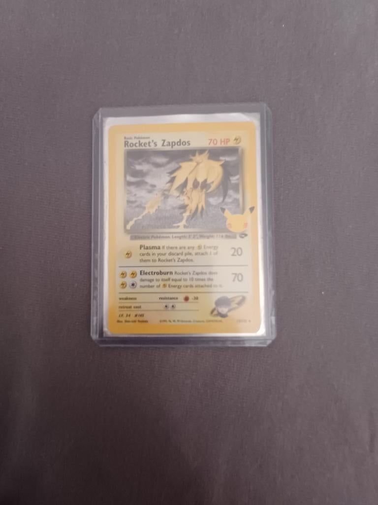 Rocket's Zapdos Pokémon Kaart 1995 - Nieuwstaat, Ophalen of Verzenden