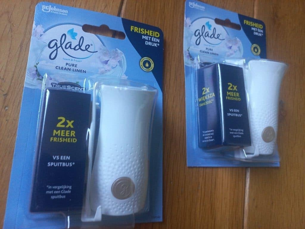 2x Glade by Brise Touch&fresh houder pure clean linen -nieuw, Huis en Inrichting, Ophalen of Verzenden, Overige typen