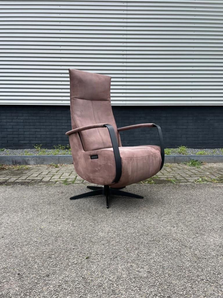 Bruine elektriche relax fauteuil / relax stoel op accu, Gebruikt, Ophalen of Verzenden, Nvt, Nvt