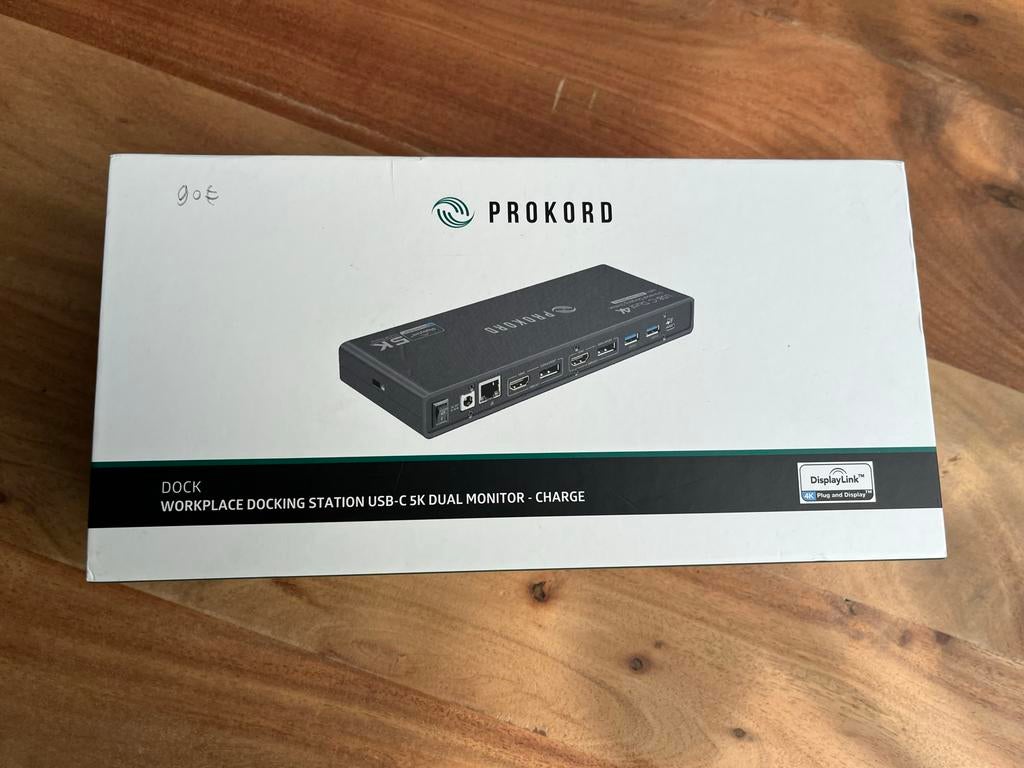Universeel USB-C 4K Dual Monitor Docking Station - PROKORD, Computers en Software, Dockingstations, Ophalen, Nieuw, Docking station