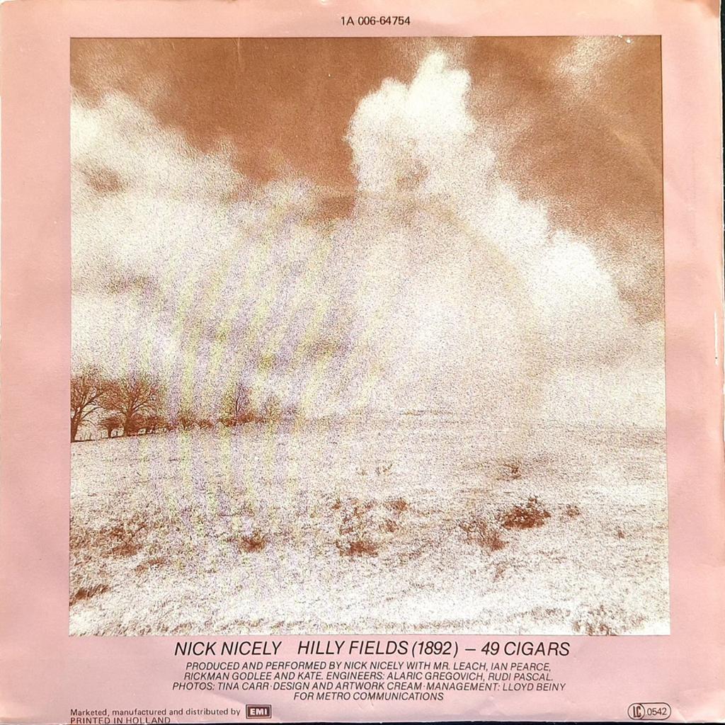 7"/SINGLE  NICK NICELY - Hilly Fields 1892, Ophalen of Verzenden, Gebruikt, Pop