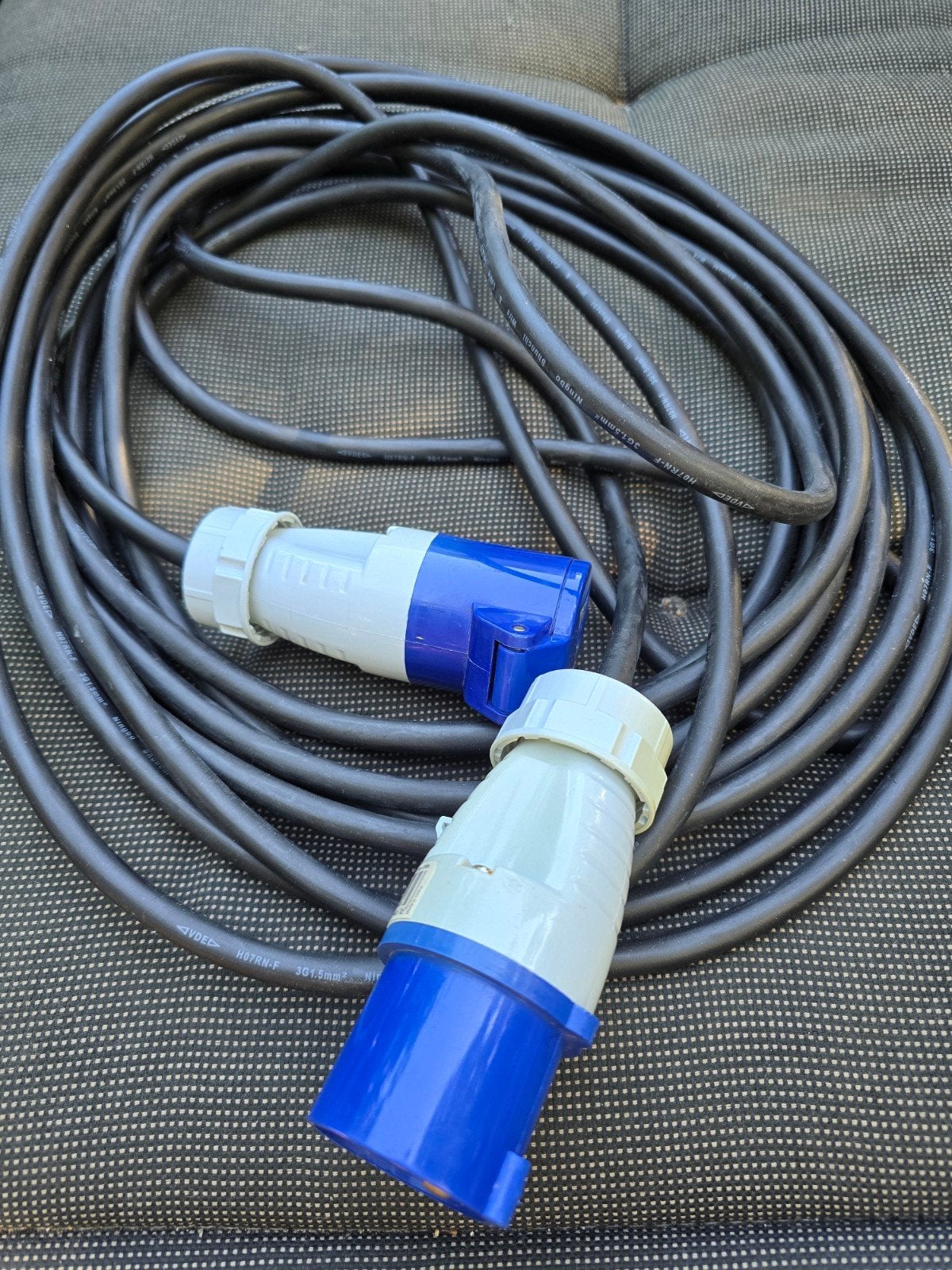 CEE camping stroomkabel 3G1,5 – zware kwaliteit, Caravans en Kamperen, Ophalen