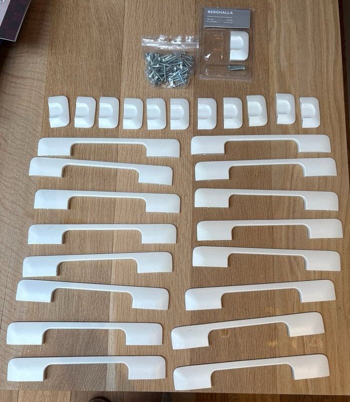 IKEA Keukenkast Handgrepen - Wit (lang en kort), IKEA, Kunststof, Ophalen of Verzenden, Wit