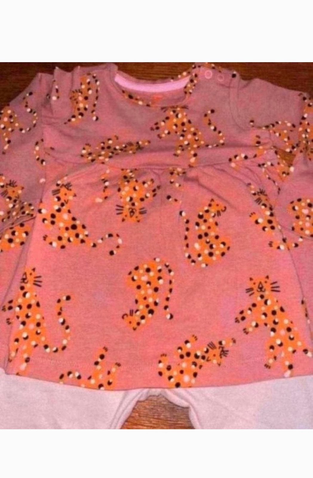 Jurk mt 68 poezen print, Ophalen of Verzenden, Zo goed als nieuw, Meisje, Jurkje of Rokje